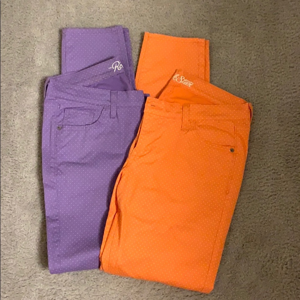 Orange And Purple Jean Set